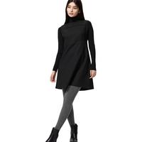 优衣库女装HEATTECH EXTRA WARM绒面连裤袜保暖衣打底裤480738 08 深灰色 2XL