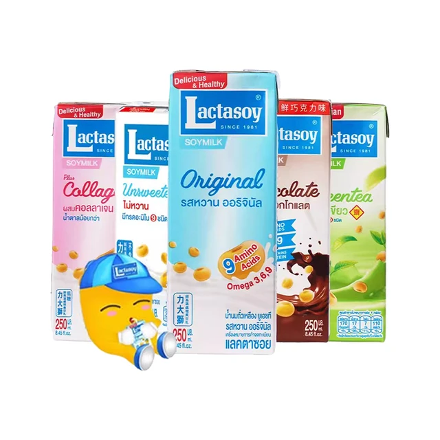lactasoy力大狮泰国原味儿童早餐豆奶豆浆饮料饮品