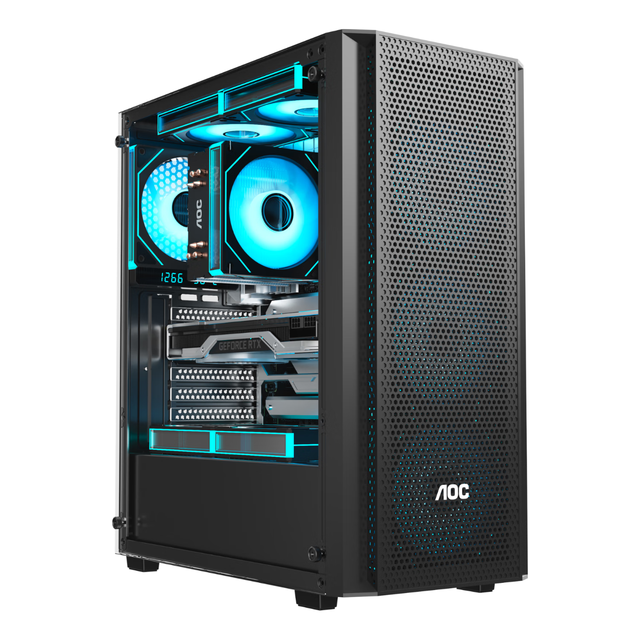 AOC CG261B 支持ATX主板240水冷 黑色 电脑机箱