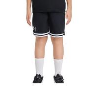 安德玛（Under Armour）童装儿童运动裤夏季童裤男童短裤速干好穿五分裤篮球裤1383403 黑色 160