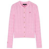 Teenie Weenie 针织开衫女25秋冬季立体绞花肌理感外套女