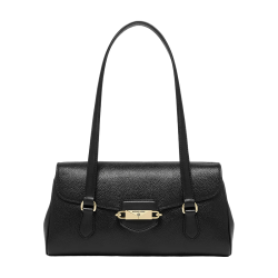 MICHAEL KORS 秋冬轻奢MK女包FLEUR皮质手提单肩包 中号 黑色