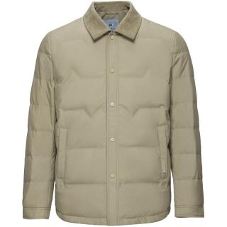 海澜之家 轻商务衬衫领羽绒服24秋冬新保暖灯芯绒翻领外套男款