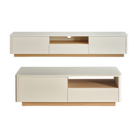 全友家居 茶几电视柜现代简约小户型钢化玻璃方形茶几电视机柜子组合 【钢化玻璃】长茶几+电视柜主柜