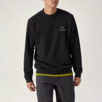 限新用户：ARC'TERYX EMBLEM 有机棉混纺 男士圆领加绒卫衣 二色可选
