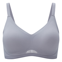 6IXTY8IGHT 68 秋冬内衣女无痕透气无钢圈软支撑聚拢榛果杯文胸罩BR13725 8F3银丝灰 M 8F3银丝灰-BR13725
