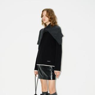 MO&Co. 醋酸羊绒假两件毛衣针织衫女装