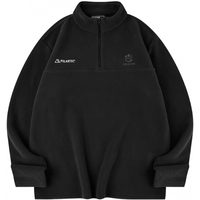 乔丹 山神男子加绒卫衣冬季加厚保暖冲锋户外运动抓绒内胆polartec 黑色 L