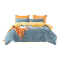 水星家纺牛奶绒被套单件抗静电秋冬暖绒保暖被子罩家用床上用品