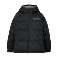 杰克·琼斯(JACK&JONES)男装25年秋冬季连帽羽绒服男短款鸭绒潮流宽松趣味满印休闲外套 E44黑砂色 预售12月2日左右发货 XS (165)