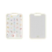 爱仕达抗菌菜板家用不锈钢厨房双面砧板抗菌防霉辅食切菜水果案板 【抗菌】40.7*26.3*2.9cm 长方形