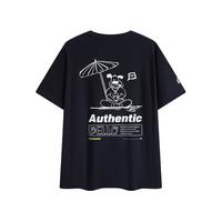 卡帕（Kappa）背靠背夏季款运动短袖t恤2025纯棉透气半袖上衣K0FW2TD44