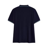 卡帕（Kappa）背靠背男士运动polo衫夏季透气短袖t恤休闲翻领上衣K0F32PD21 暗夜蓝黑-906 2XL