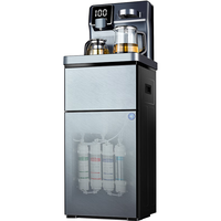 羽燕净水器家用直饮加热一体机办公立式自来水过滤管线机超滤净饮带过滤茶吧机商用饮水机净水机一体 灰色两用款【连接自来水管+水桶过滤两用】