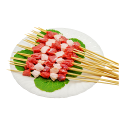 滩洋鲜生 烧烤撒料 羔羊肉串  滩羊肉串60串 2.4斤 简装