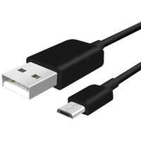 PISEN/品胜 Micro USB Micro USB充电线 黑色 USB-A PVC 2A