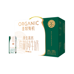 圣牧 有机高钙纯牛奶 3.6g蛋白 礼盒 200ml*30盒