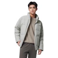 海澜之家（HLA）羽绒服男24立领石墨烯外套男冬季 HWRAW4W097A浅灰6M L 175/92A140-160斤