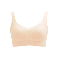 贵夫人光面无痕内衣女聚拢收副乳防下垂调整型文胸中厚无钢圈胸罩 裸肤色 34/75