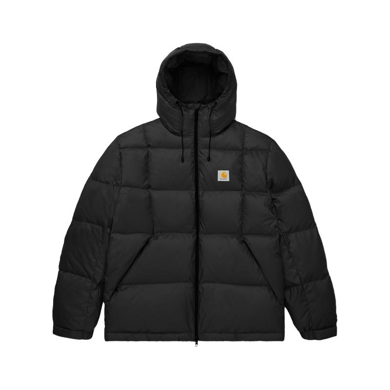 Carhartt WIP羽绒服男装2024冬季经典LOGO标签衔缝连帽