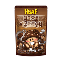 HBAF芭蜂 黑巧克力味扁桃仁 170g 坚果炒货