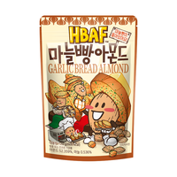 芭蜂（HBAF）蒜香面包干口味巴旦木190g*1 经典坚果 零食（效期10月15日） 经典蒜香味扁桃仁190g*1