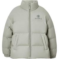 杰克·琼斯(JACK&JONES)男装25年冬季严寒PU羽绒服男士加厚短款无帽立领宽松潮流仿皮外套 E02鼠尾草色 预售11月11日左右发货 XS (165)