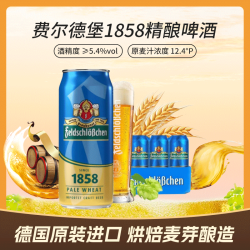 费尔德堡 1858精酿小麦白啤酒 500ml*18罐
