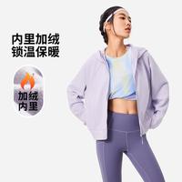 李宁 卫衣女士健身系列开衫外套保暖冬季针织运动服