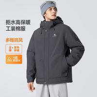 骆驼 男士户外抗寒保暖耐磨工装棉服