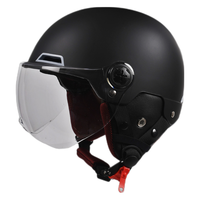 野马 3C认证摩托车头盔男女士电动车四季通用冬季保暖灰帽 亚黑 均码