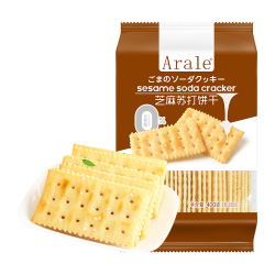 Arale 阿拉蕾 Arale 芝麻苏打饼无蔗糖0反式脂肪孕妇代餐早餐办公下午茶休闲零食400g