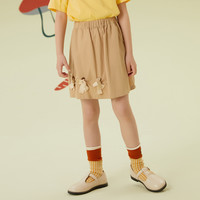 莫莫 童装女童半裙夏新款女孩轻薄透气甜美蝴蝶结A型半裙半身裙