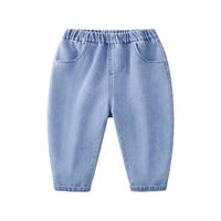 【亲肤舒适】女童春秋裤子软牛仔裤宝宝春装直筒裤儿童休闲裤洋气