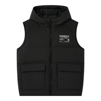 361°童装男女童羽绒马夹年冬季通码加绒保暖基础百搭儿童马夹 经典黑 130cm