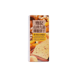 煌记 山珍九菇薄脆饼干1盒（112g）