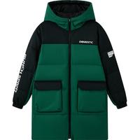 361°童装男女童中长羽绒服加厚2024年冬季新款中大童防风保暖外套
