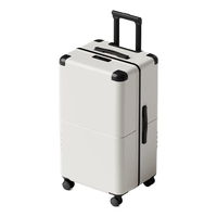 cece大容量26加厚行李箱女皮箱24网红拉杆箱旅行箱20吋登机箱子男学生 熊猫白 24寸-常规箱型