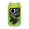 阆洲U美桑椹汁醋饮料罐装四川阆中特产桑葚果醋饮品火锅冒菜解油腻 2箱【共24罐*310ml】