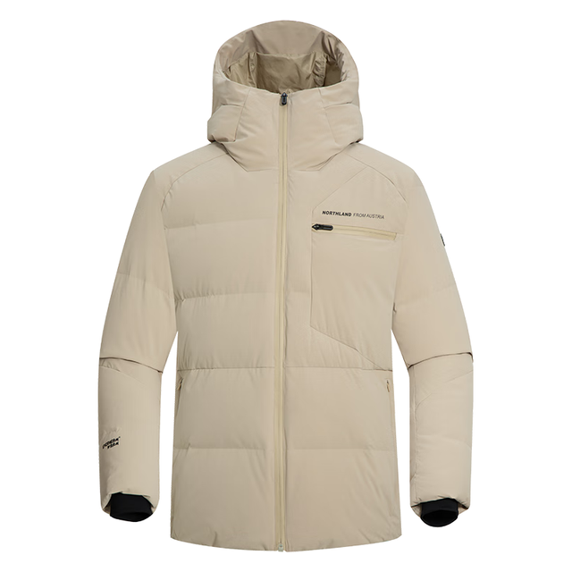 今日必买：诺诗兰 极寒系列 218g充绒三防加厚保暖鹅绒羽绒服 男女同款