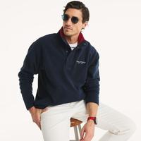 Mens Nautex Fleece Mock-Neck Pullover