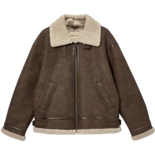杰克琼斯 杰克·琼斯（JACK&JONES）男装冬季棉服百搭保暖日常通勤经典翻领毛领外套225409036 E08深棕色 M （175）
