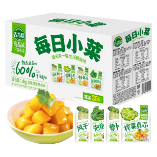 吉香居每日小菜25g*4种小菜 榨菜萝卜干酸豆角泡椒豇豆咸菜下饭菜礼盒