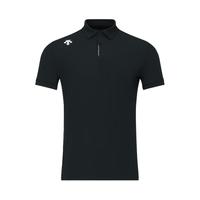 DESCENTE迪桑特TRAINING综训UPF50+防晒男士短袖POLO衫夏季 BK-黑色 XL (180/100A)