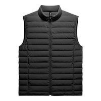 Bananain 蕉内 氢气301A羽绒服男士轻薄高领羽绒马甲保暖修身防风内搭防静电外套 10110470111BK001L 黑色 L