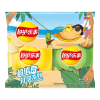 Lay's/乐事 薯片 原味 黄瓜 148克×4包