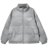 杰克·琼斯(JACK&JONES)NBA联名篮网队男装冬季棉服宽松立领字母刺绣日常外套225409012 E40知更鸟灰-1 M (175)