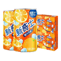  watsons/屈臣氏 含果汁 橙汁汽水  200ml*24罐*2箱 罐装