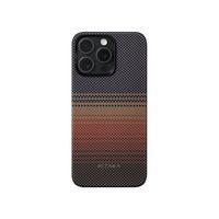 PITAKA 适用苹果15promax手机壳磁吸秋冬iPhone15超薄保护套日落月升凯夫拉浮织芳纶高级感magsafe碳纤维