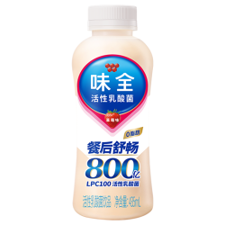 味全 原味800亿活性乳酸菌冷藏饮品435ml 草莓活性乳酸菌10瓶